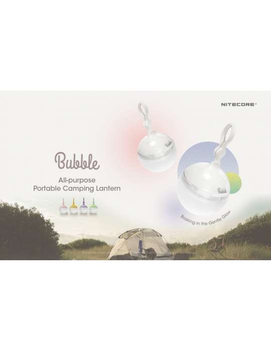 Bubble lanterne camping décoration blanc