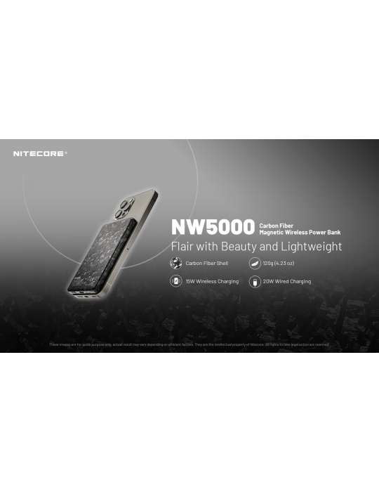 NW5000 battery 5000mAh magnetic wireless charging