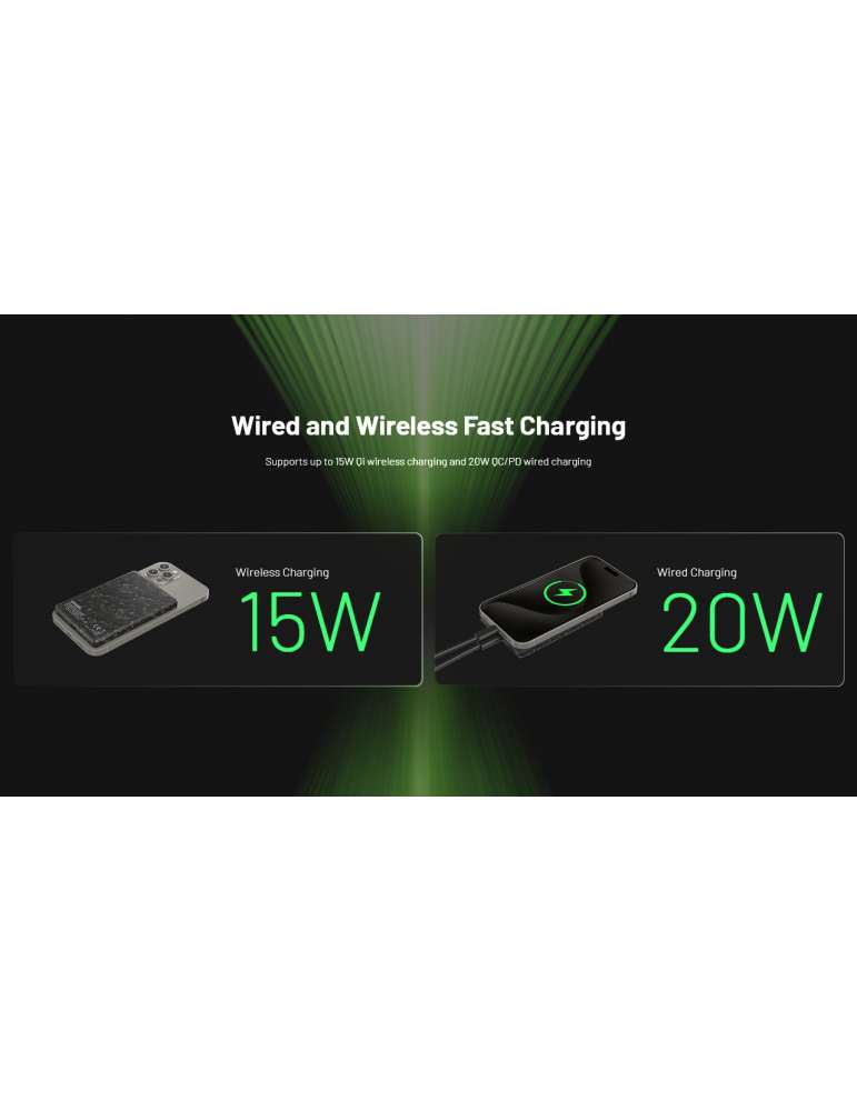 NW5000 battery 5000mAh magnetic wireless charging