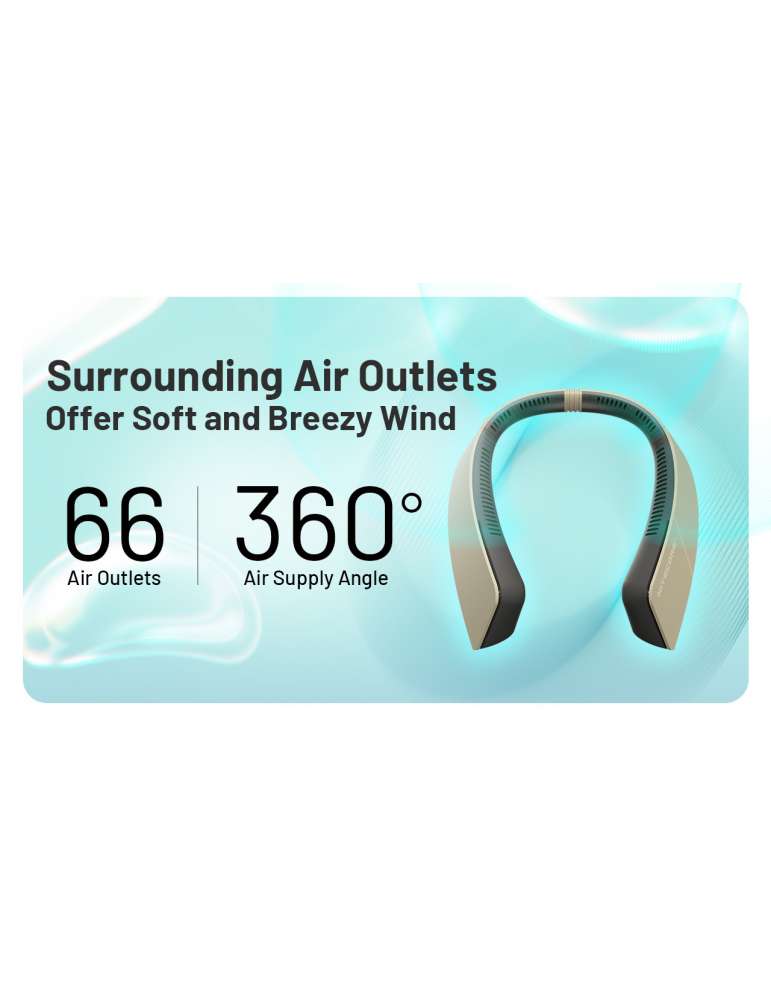 NEF20 draagbare USB C oplaadbare nekventilator