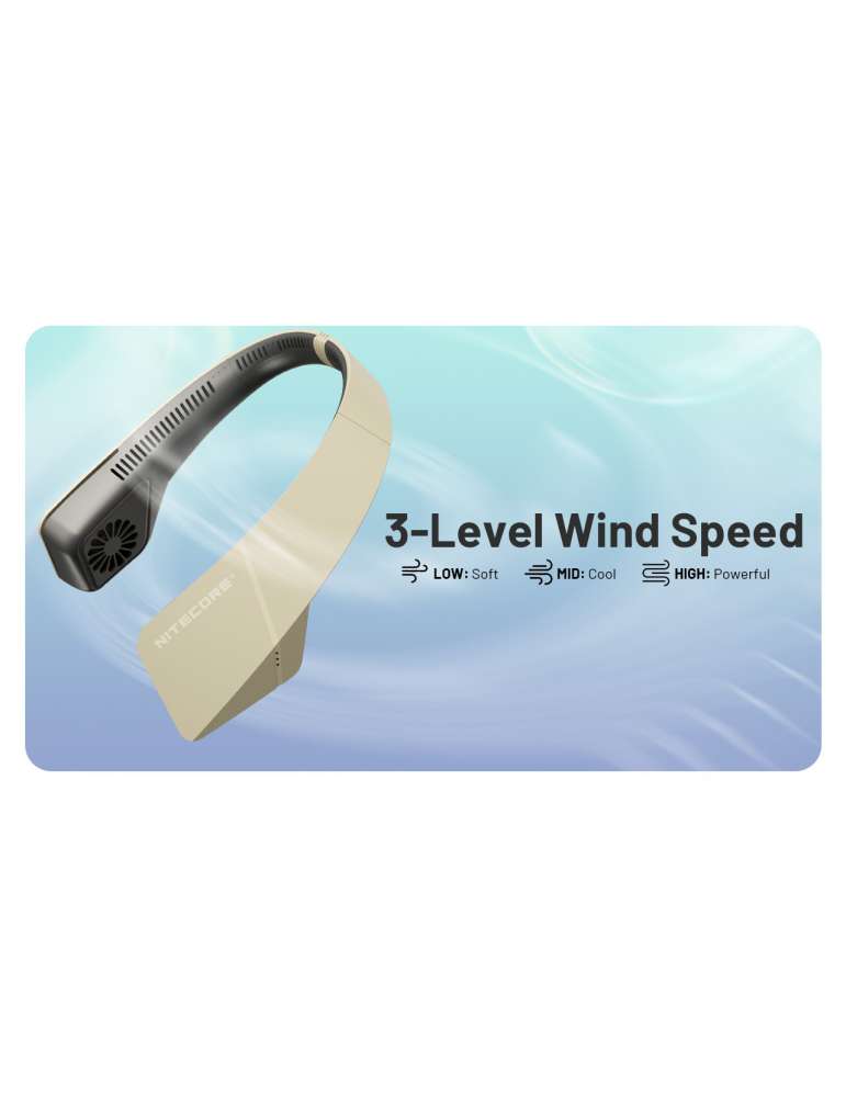 NEF20 draagbare USB C oplaadbare nekventilator
