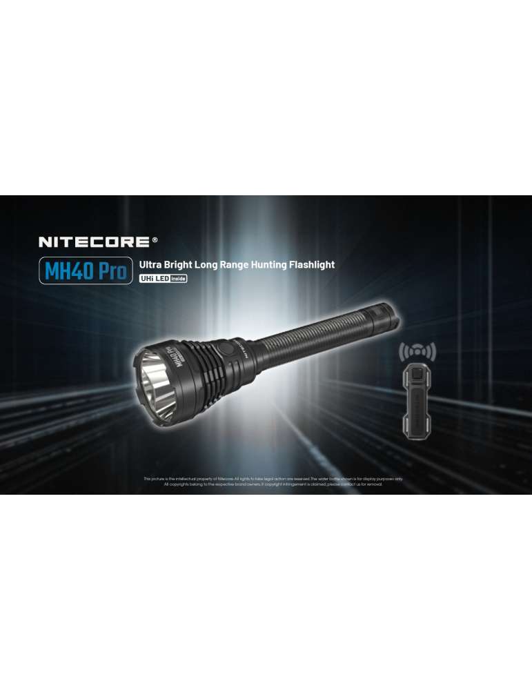 MH40 PRO 3500LM flashlight long range 1300m
