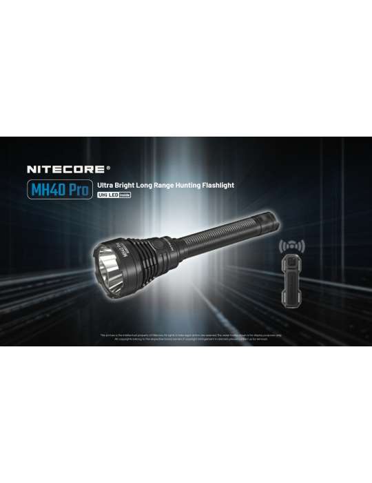 MH40 PRO 3500LM flashlight long range 1300m