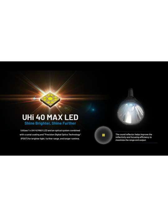 MH40 PRO lampe torche 3500LM longue portée 1300m