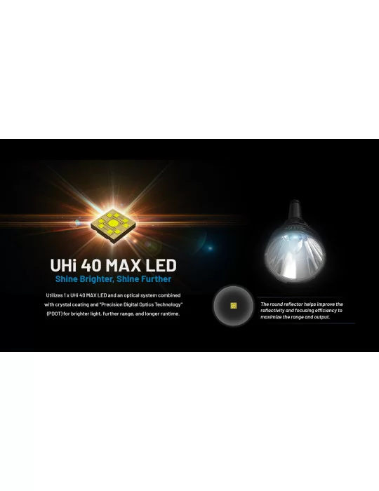 MH40 PRO zaklamp 3500LM groot bereik 1300m–NITECORE BELUX