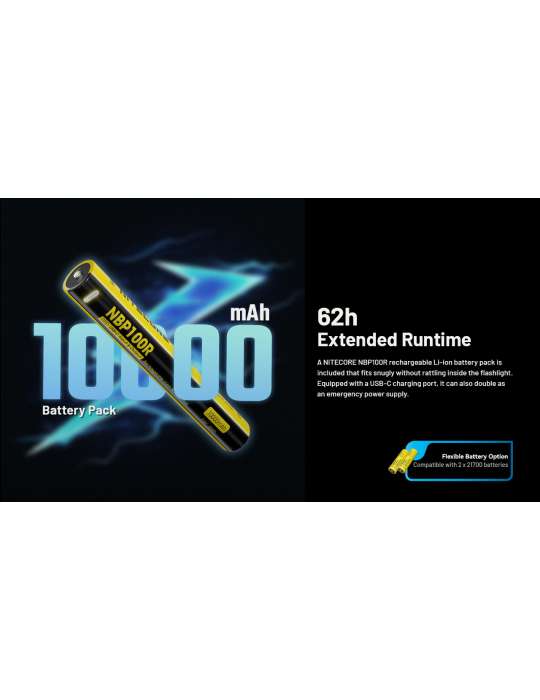 MH40 PRO lampe torche 3500LM longue portée 1300m