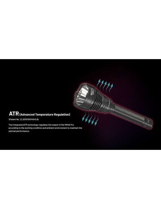 MH40 PRO 3500LM flashlight long range 1300m