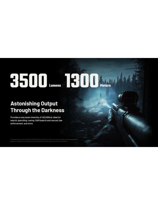 MH40 PRO lampe torche 3500LM longue portée 1300m