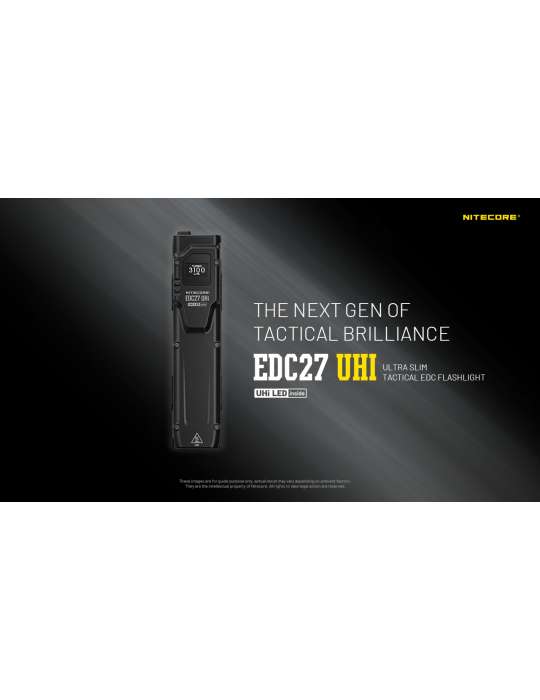 EDC27 UHi 3100LM Slim Flat Flashlight