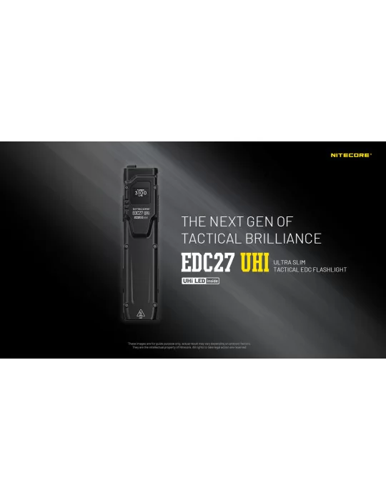 EDC27 UHi 3100LM Slim Flat Flashlight–NITECORE BELUX