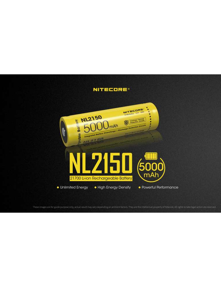 NL2150 batterij 21700 lithium 5000mAh oplaadbaar