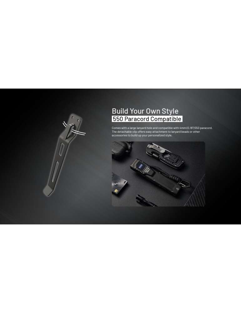 EDC27 UHi lampe torche 3100LM fine et plate