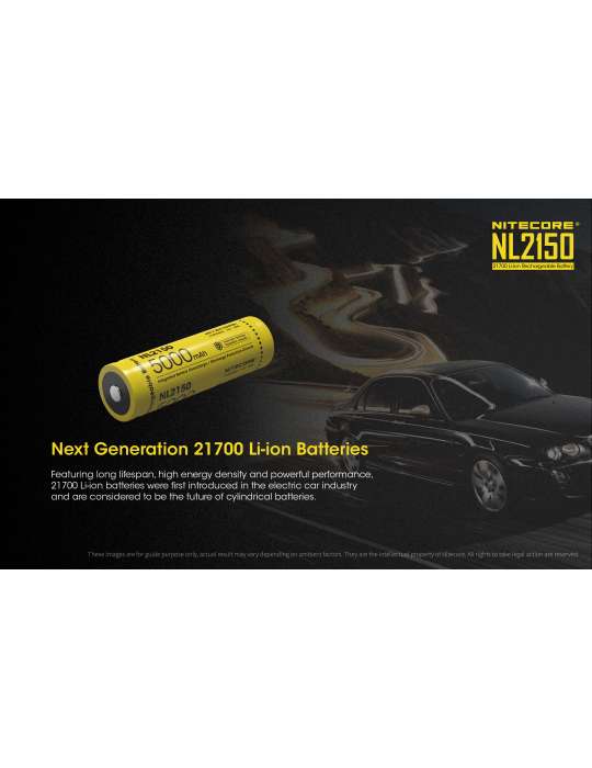 NL2150 batterie 21700 lithium 5000mAh rechargeable