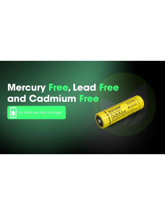 NL2153HP krachtige 21700 lithiumbatterij 5300mAh oplaadbaar