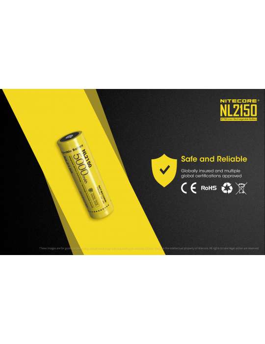 NL2150 batterij 21700 lithium 5000mAh oplaadbaar