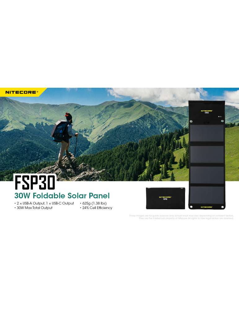 FSP30 portable solar panel 30w usb output for backpack