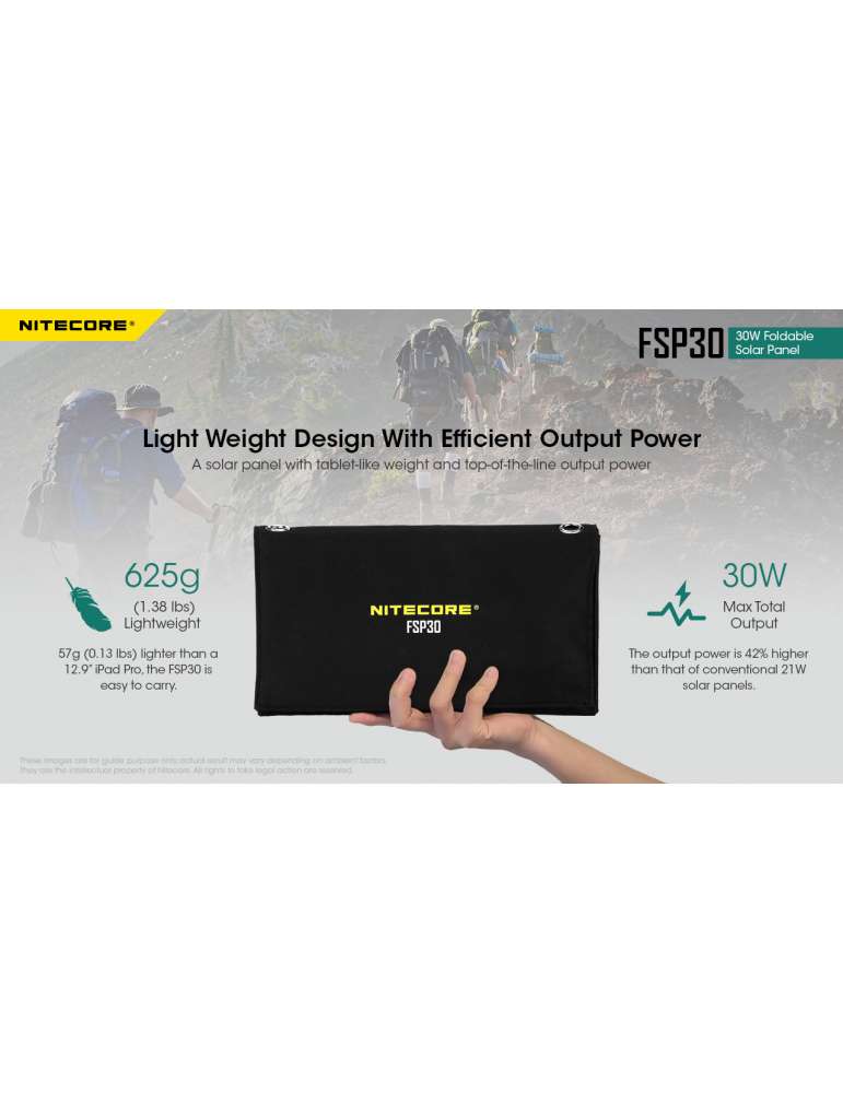 FSP30 panneaux solaire portatif 30w sortie USB pour sac à dos