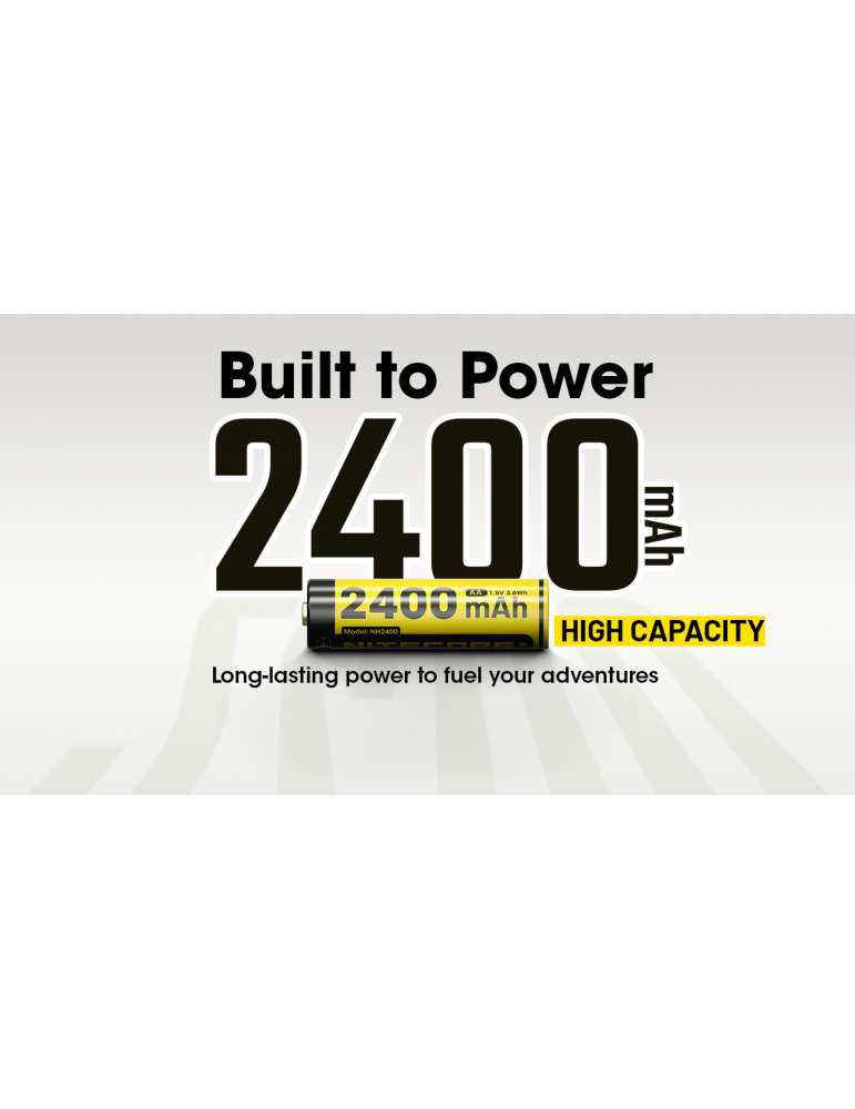 NH2400 4 piles AA 1.5V rechargeable USB 2400mAh