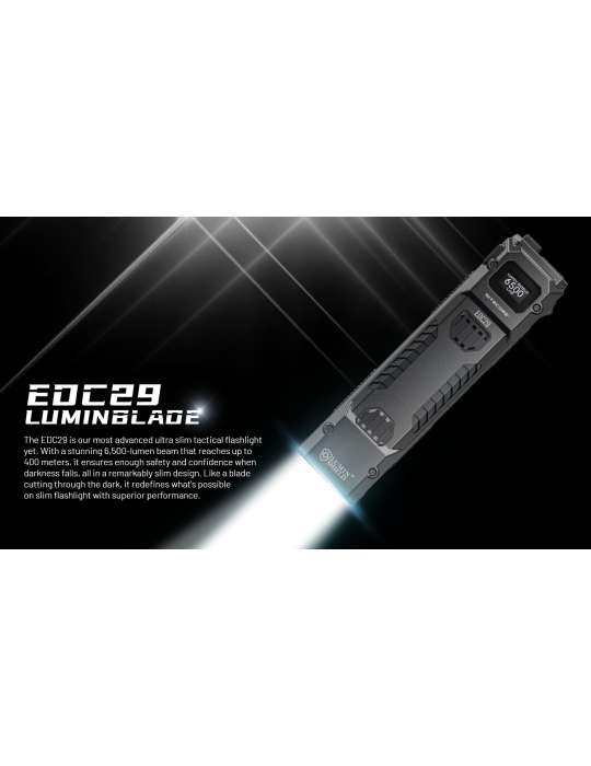 EDC29 lampe fine 6500LM Rechargeable