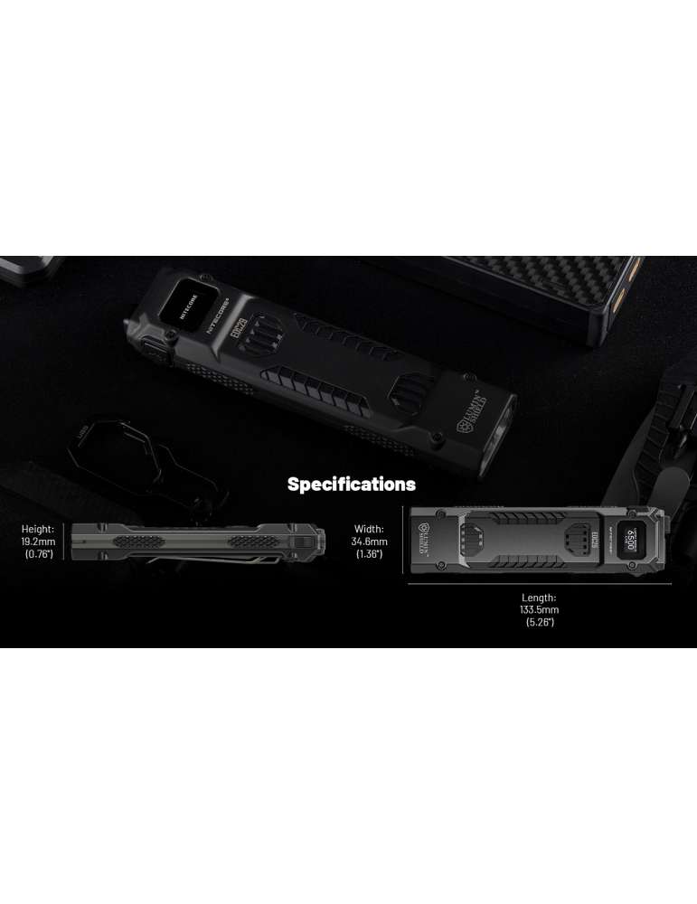 EDC29 lampe fine 6500LM Rechargeable