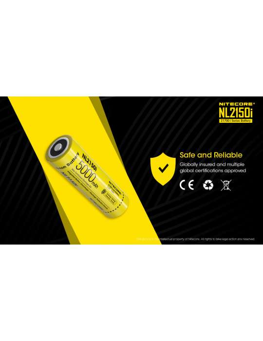 NL2150i battery 21700 lithium 5000mAh