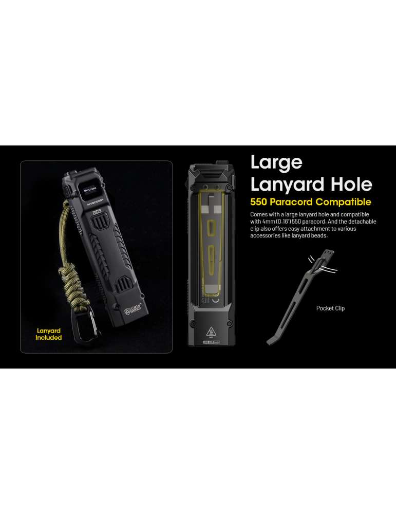 EDC29 lampe fine 6500LM Rechargeable