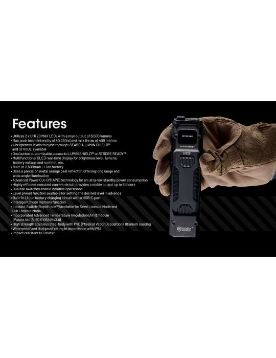EDC29 Slim Lamp 6500LM Oplaadbaar