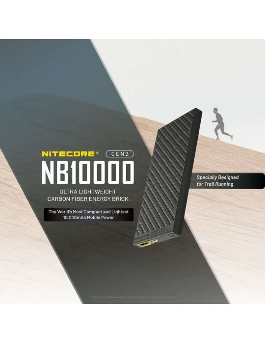 NB10000 GEN2 powerbank batterie 10000mAh ultra légère USB