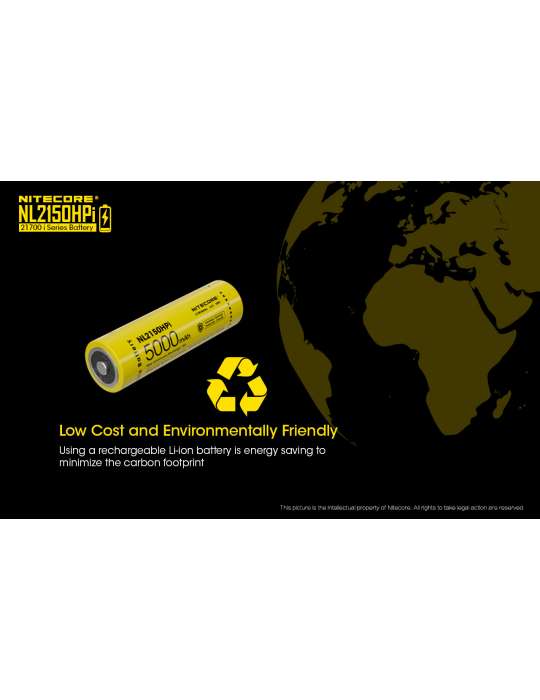NL2150HPi batterie 21700 lithium haute performance 5000mAh