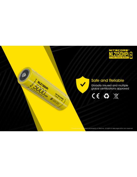 NL2150HPi high performance 21700 lithium battery 5000mAh