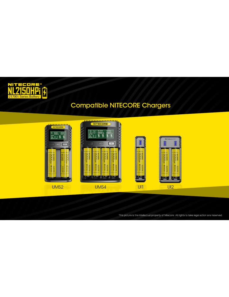 NL2150HPi batterie 21700 lithium haute performance 5000mAh