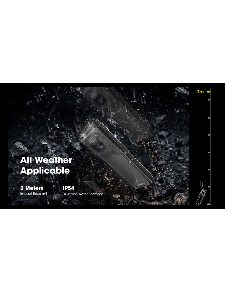 EDC23 lampe de poche plate 2500LM batterie intégrée