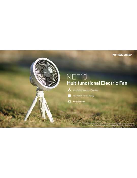 NEF10 ventilateur silencieux sur batterie