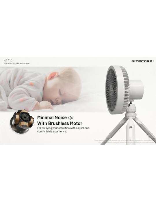 NEF10 ventilateur silencieux sur batterie