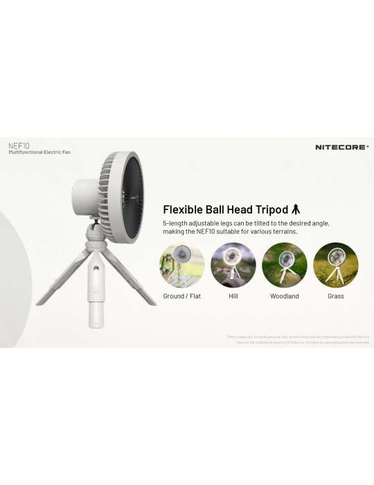 NEF10 silent battery-powered fan