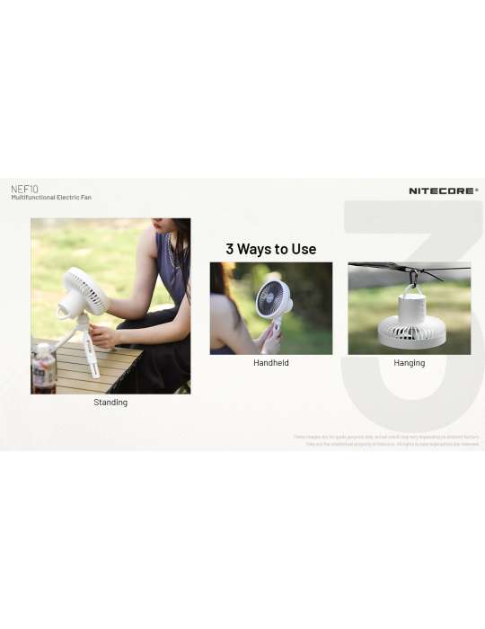 NEF10 ventilateur silencieux sur batterie