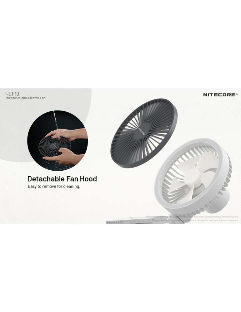 NEF10 silent battery-powered fan