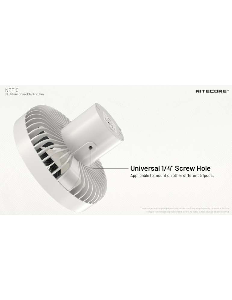 NEF10 ventilateur silencieux sur batterie