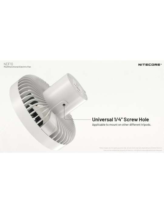 NEF10 silent battery-powered fan