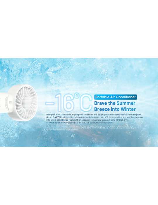 Izzcool30 Foldable Misting Air Conditioner Fan