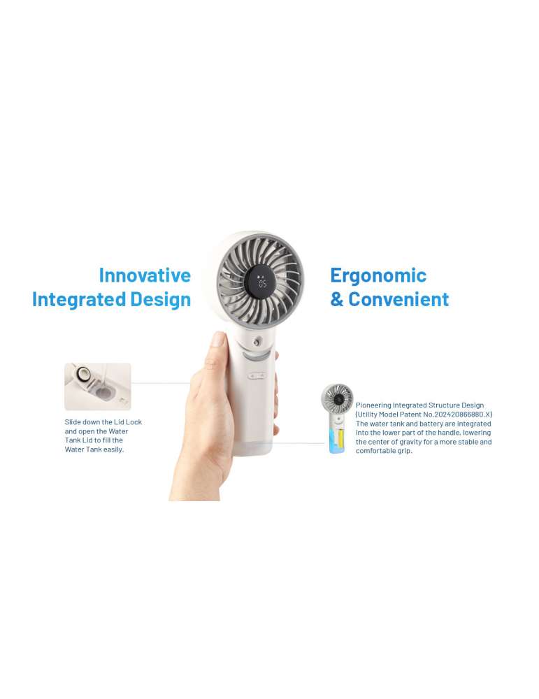 Izzcool30 Foldable Misting Air Conditioner Fan