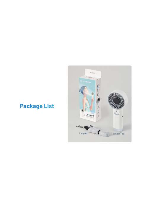 Izzcool30 Foldable Misting Air Conditioner Fan