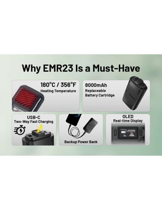 EMR23 anti-moustique portatif et powerbank 8000mAh