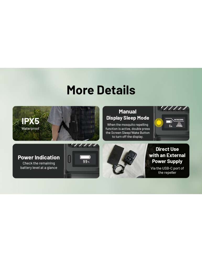 EMR23 anti-moustique portatif et powerbank 8000mAh