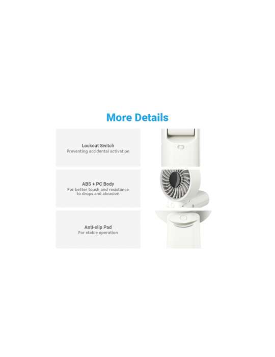 NEF03PRO Ventilateur portatif pliable silencieux