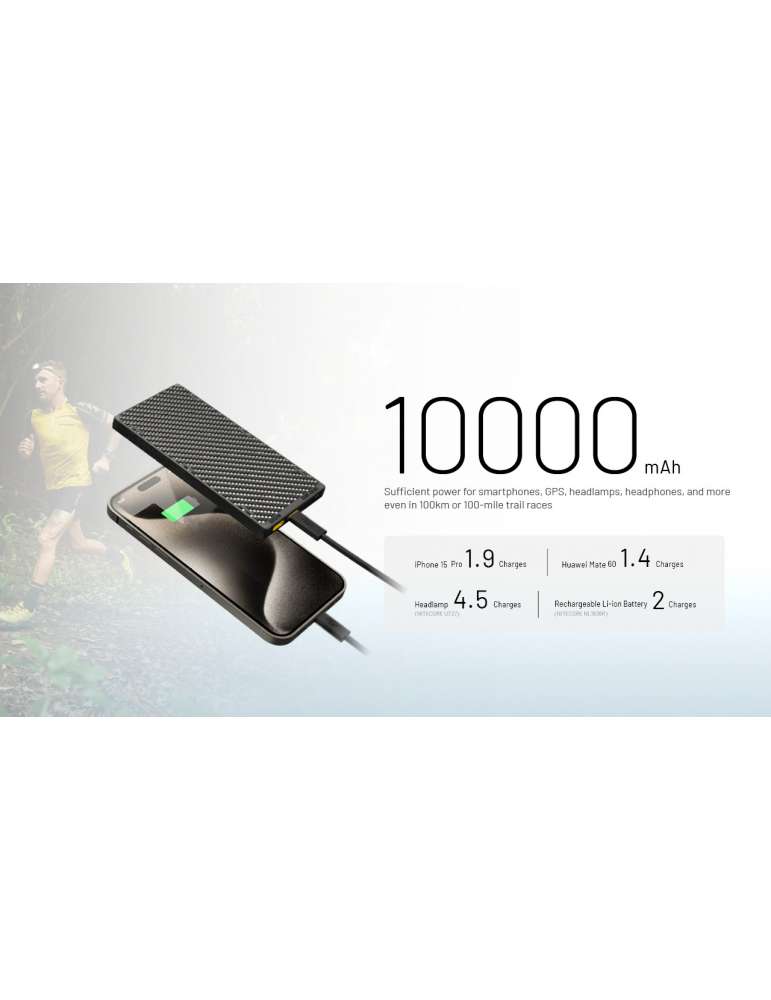 NB10000GEN3 powerbank 10000mAh ultra-léger fibre carbone
