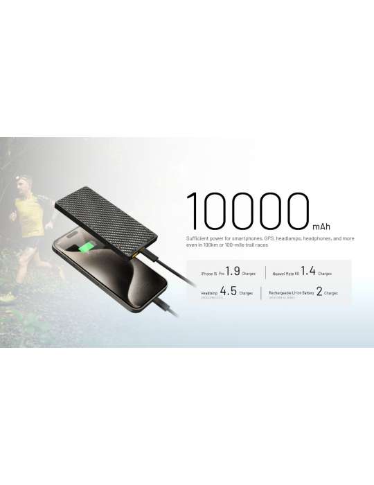 NB10000GEN3 powerbank 10000mAh ultra-light carbon fiber
