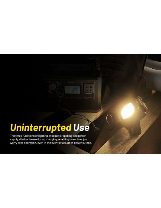 NWL30 lampe de chantier et outdoor 3000LM powerbank et anti-moustiques