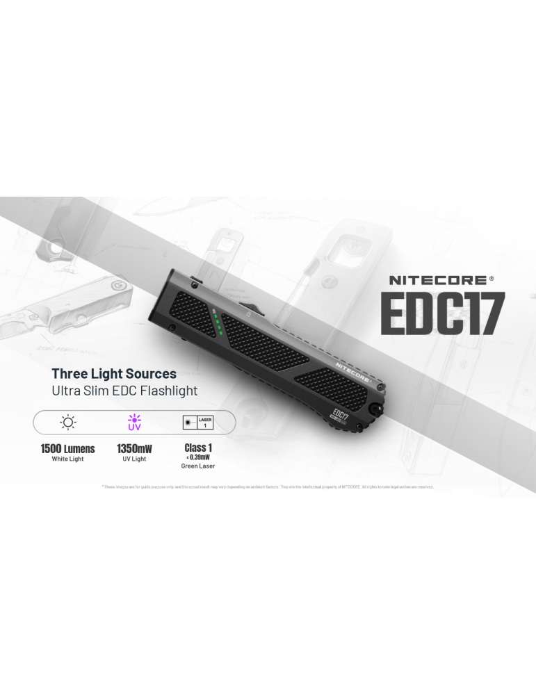 EDC17 Slanke platte lamp 1500LM laserwaterpas en UV