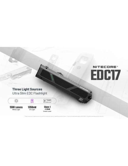EDC17 lampe plate fine 1500LM laser de niveau et UV